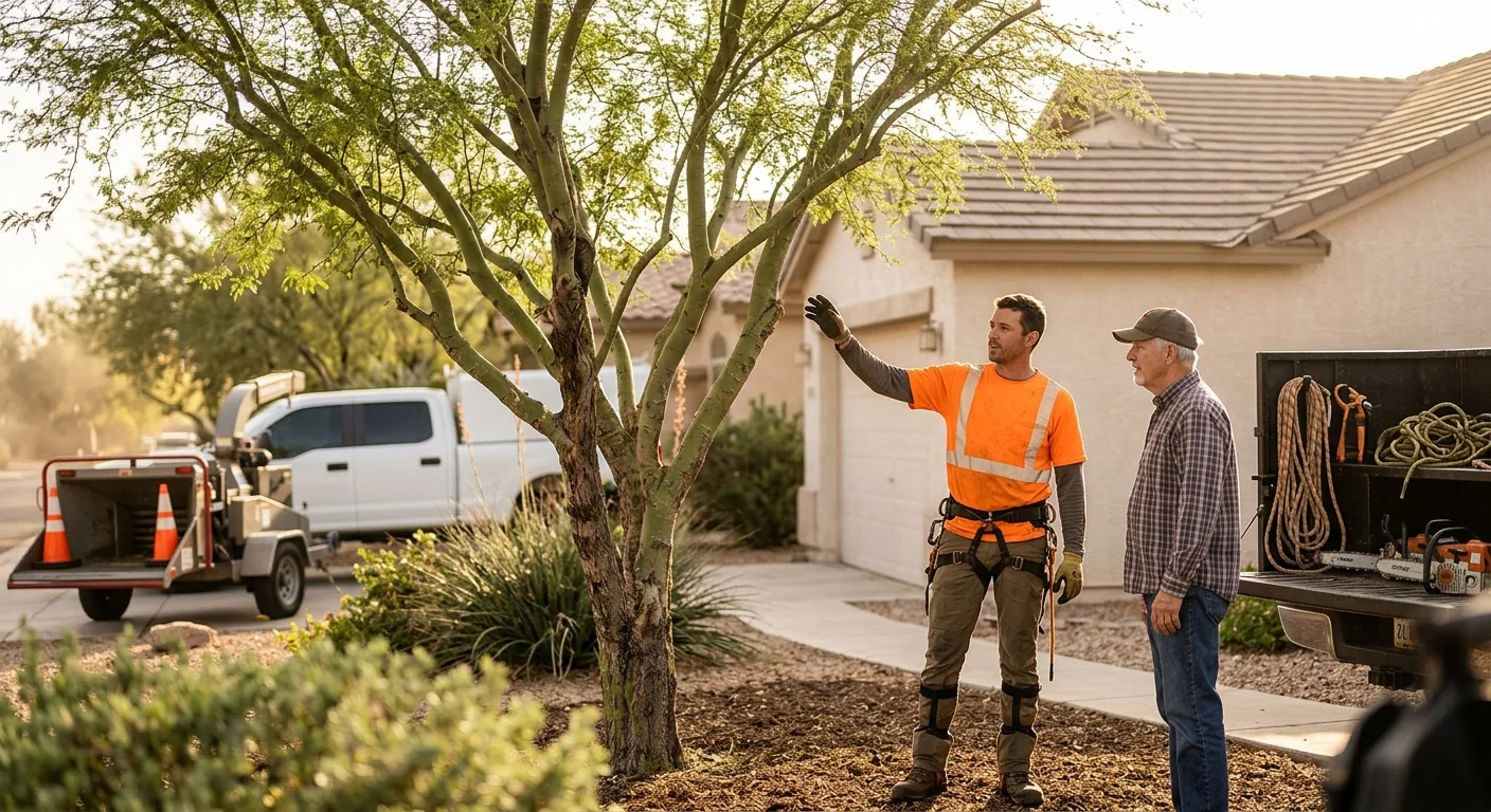 Finished Tree Service system setup by Avondale Tree Service Masters