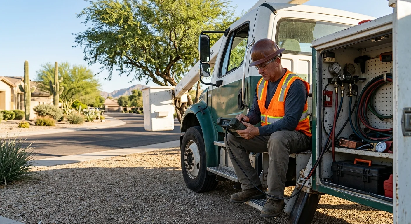 Avondale Tree Service Masters technician testing system performance